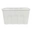 Grey & Clear Storage Tote, 52l