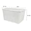 Grey & Clear Storage Tote, 52l
