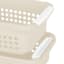 2-Pack White Swan Stackable Storage Basket, Medium