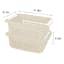 2-Pack White Swan Stackable Storage Basket, Medium