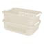 2-Pack White Swan Stackable Storage Basket, Large