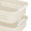 2-Pack White Swan Stackable Storage Basket, Large