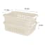 2-Pack White Swan Stackable Storage Basket, Large