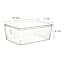 3.8L Storage Container Clear