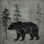 Lake & Lodge Framed Bear Print Wall Art, 16"