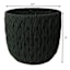 Black Chunky Round Fabric Basket, Medium