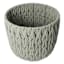 Grey Round Chunky Fabric Storage Basket, Medium