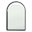 Crosby St. Black Wood Arch Wall Mirror, 22x34