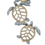 Metal & Wood Turtles, 24"