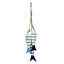3-Piece Wooden Hanging Fish, 7"