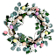 Honeybloom Cream, Purple & Green Floral Egg Wreath, 22"