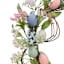 Providence Pink, Blue, White & Teal Floral Egg Wreath, 22"