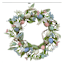 Providence Pink, Blue, White & Teal Floral Egg Wreath, 22"