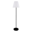 Black Indoor & Outdoor Floor Lamp with White Shade, 57"