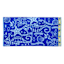Blue Seahorse Jacquard Velour Beach Towel, 34x64