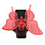 Light Red Butterfly Outdoor Solar Clip