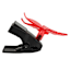 Light Red Butterfly Outdoor Solar Clip