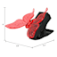 Light Red Butterfly Outdoor Solar Clip
