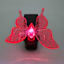 Light Red Butterfly Outdoor Solar Clip