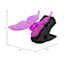 Light Purple Butterfly Outdoor Solar Clip