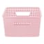 Light Pink Crossover Weave Storage Basket, Small