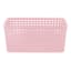Light Pink Crossover Weave Storage Basket, Small