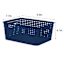 Navy Blue Crossover Weave Storage Basket, Small