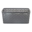 Dark Grey Crossover Weave Storage Basket, Small