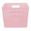 Light Pink Crossover Weave Storage Basket, Large