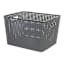 Dark Grey Crossover Weave Storage Basket, Large