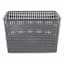 Dark Grey Crossover Weave Storage Basket, Large