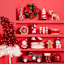 Homespun Holiday Red Metal Farm Truck, 14.5"