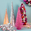Oh Joy! Glittered Bottlebrush Pink Tree, 12"