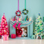 Oh Joy! Glittered Bottlebrush Pink Tree, 12"
