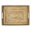 Tan Rectangle Rattan Tray, 17x12