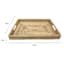 Tan Rectangle Rattan Tray, 17x12