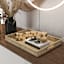 Tan Rectangle Rattan Tray, 17x12