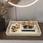 White Rectangle Rattan Tray, 17x12