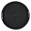 Black Round Rattan Tray, 17.3"