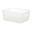 Clear Crossover Weave Storage Basket, Small