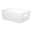 Clear Crossover Weave Storage Basket, Medium