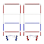 Patriotic 2-Piece Ladder Toss Game Set
