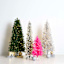 (A24) Pre-Lit LED Flocked Slim Summit Fir Pencil Christmas Tree, 6.5'