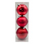 3-Count Red Mix Shatterproof Ornaments