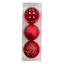 3-Count Red Mix Shatterproof Ornaments