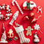 3-Count Red Mix Shatterproof Ornaments