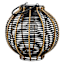 10In Rattan Solar Lantern