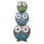 Stacked Owl Outdoor Garden Statue, 13"
