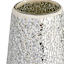 Crushed Mirror Glass Vase, 17.5"