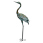 Metal Crane Outdoor Garden Statue, 43"